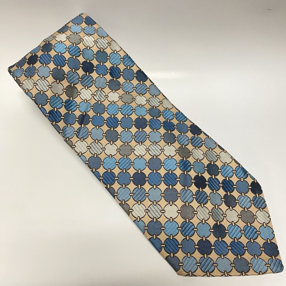 Vintage Dunhill Necktie Circle Pattern‎ 56" Length/ 4in width Multicolor